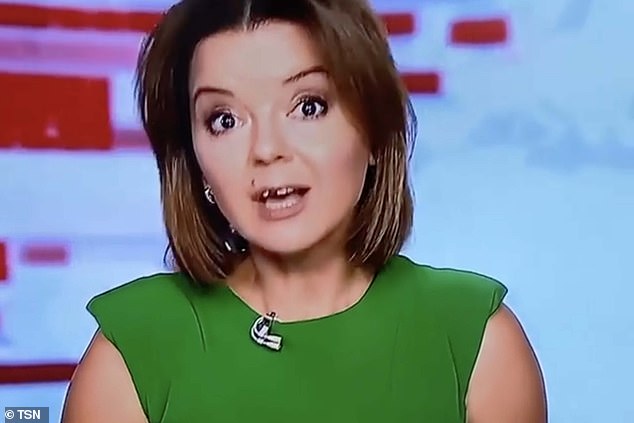 Presentadora de noticias pierde un diente en vivo
